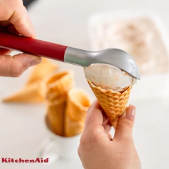 Colher Concha P/ Sorvete Açaí Zinco Verrmelho KitchenAid - Manufakt