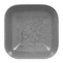 Tigela De Porcelana Quadrada Funda Com Pé 11x11x3,5cm 165ml Shale Cinza Rak Porcelanas - Manufakt