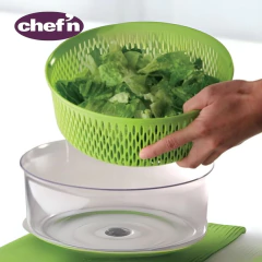 Secador de Salada Centrífuga Manual Verduras 26cm 7L Chefn - comprar online