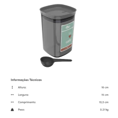 Pote Hermético My Coffee 1,5L OU - comprar online