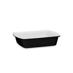 Travessa Retangular 24x19x5,5cm 1000ml Preto Ceraflame Gourmet