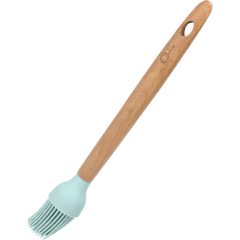 Pincel Culinário De Silicone Redondo Water Blue 26,5cm Oxford