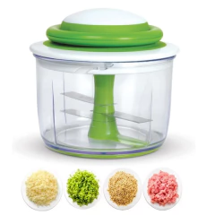 Processador Triturador de Alimentos Manual 3 Lâminas Chefn