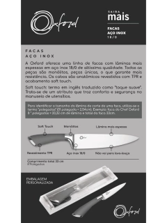 Faca Santoku Em Aço Inox 31cm Cool Grey Oxford - comprar online