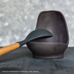 Descanso Para Colher Ceraflame Gourmet Grafite Opaco - Manufakt