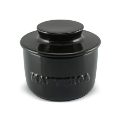 Manteigueira Francesa De Cerâmica 250gr Ceraflame Gourmet Preto - comprar online