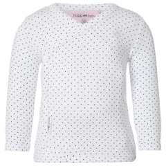 Camiseta Manga Longa Kim Branco 50 cm Noppies