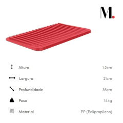 Escorredor De Louças Trium Vermelho OU na internet