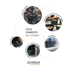 Panela De Cerâmica Ceraflame Duo+ 16cm 1100ml Matte - comprar online