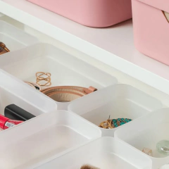 Conjunto Organizadores De Gaveta Logic Mini / M Branco Ou na internet