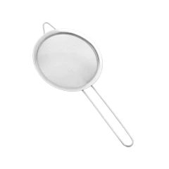 peneira de aço inox com cabo