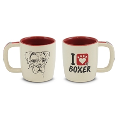 Caneca De Cerâmica Pet Cachorro 350ml Ceraflame Gourmet BOXER
