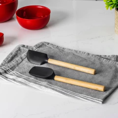 Kit 2 Mini Espátulas Em Bambu Ecológico KitchenAid - comprar online