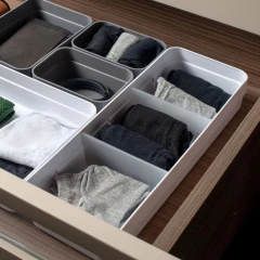 Organizador De Gavetas Logic G 17x23x5,5 cm Branco OU - comprar online