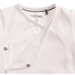 Camiseta Manga Longa Little Branco 68 cm Noppies - comprar online