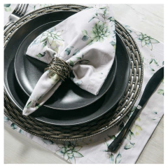 Argola de Guardanapo 4 Pcs Complement Cinza Escuro Copa E Cia - comprar online