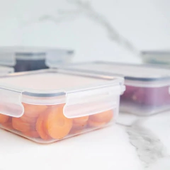 Pote Organizador De Geladeira/Marmita Click Quadrado 500ml OU na internet