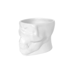 Copo Para Drinks Caveira Old Skull Branco Fosco Ceraflame - comprar online