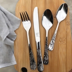 Faqueiro Infantil Aço Inox Grimm's 4 Peças Zwiiling - Manufakt