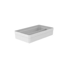 Organizador Gavetas Logic 2 Seções 35x20x7,5cm Branco OU - comprar online