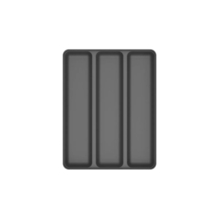 Organizador De Talheres Logic 35x 27x 5,5cm Chumbo OU - comprar online