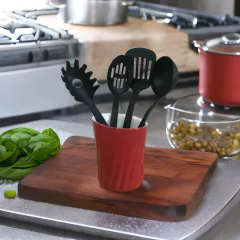 Porta Utensílios E Talheres De Cerâmica Twist Ceraflame Gourmet Vermelho - comprar online