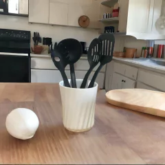 Porta Utensílios E Talheres De Cerâmica Twist Ceraflame Gourmet Branco - comprar online