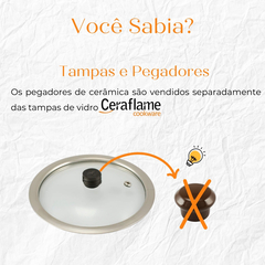 Pegador De Cerâmica P/ Tampa De Vidro Ceraflame Clear Pomodoro - loja online