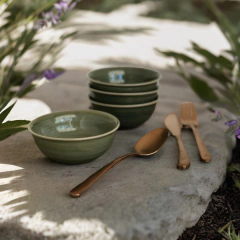 Tigela Bowl De Porcelana Redonda 12Cm 270ml Rakstone Verde Rak Porcelanas na internet