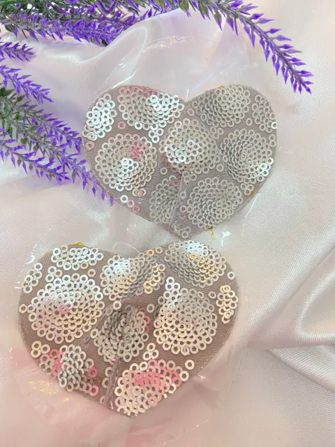 Nipple Lantejoula Coração