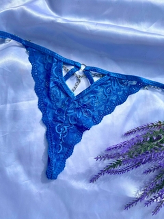 Calcinha Fio Corrente Kiss - AZUL (TAM. UNICO) - comprar online