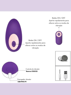 Vibrador de Calcinha com Controle - comprar online
