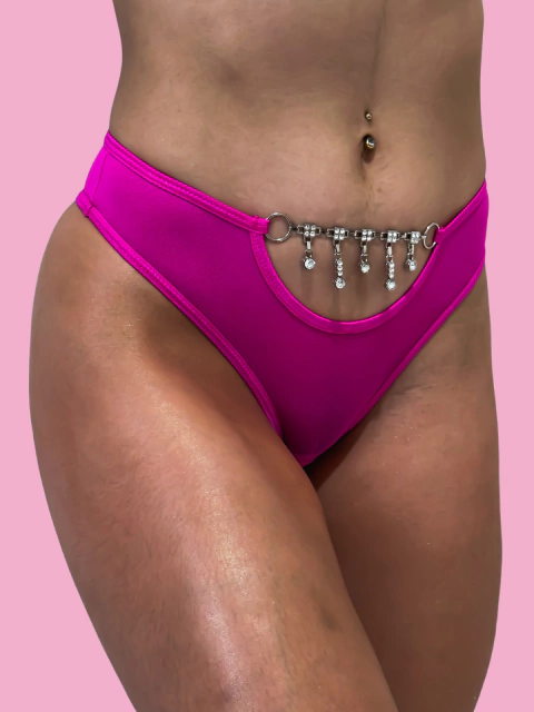 Calcinha Tule Khalifa- PINK (veste do P ao G)