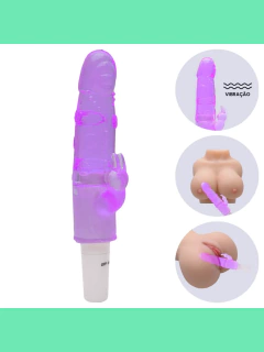 Vibrador Cristal Jelly - ROXO na internet