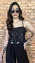 CROPPED TULE BORDADO