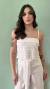 CROPPED BRANCO RENDA - comprar online