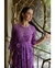 VESTIDO RENDA COM BABADO NA MANGA - LILÁS - Lisia Bello