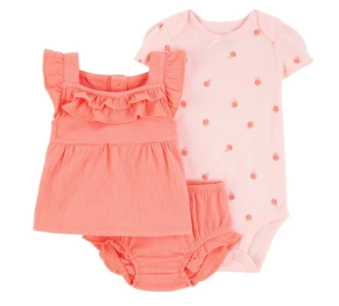 Trio de verão Carters - Pêssego