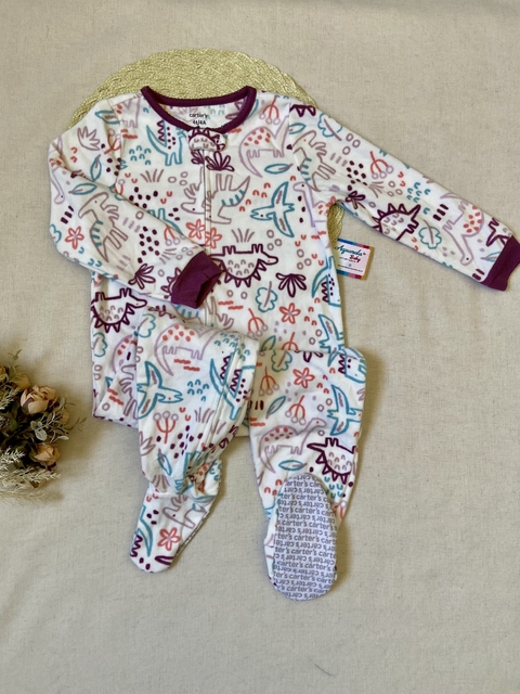 Macacão Carters em Fleece - Dino