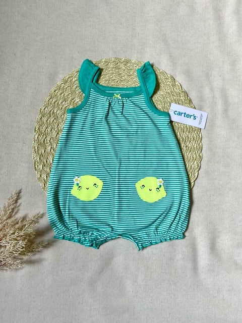 Romper Regata Carters - Limão