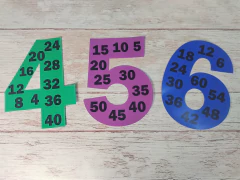 Tablas de multiplicar en números! en internet