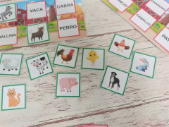 Bingo de la granja lector - didacticlandia