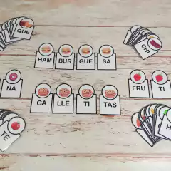 Comidas en silabas