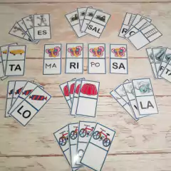 Palabras con sílabas perdidas - didacticlandia