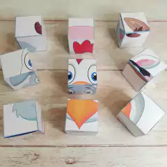 Rompecabezas en cubos de la granja! - comprar online