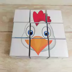 Rompecabezas en cubos de la granja!