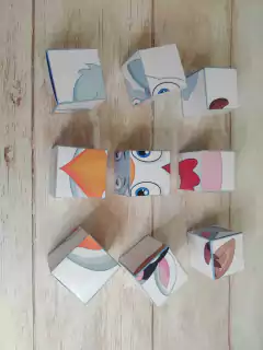 Rompecabezas en cubos de la granja! en internet