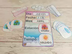 Calendario con grafomotricidad