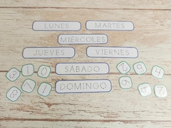 Calendario con grafomotricidad en internet