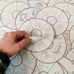 Ruedas de sílabas para colorear - comprar online